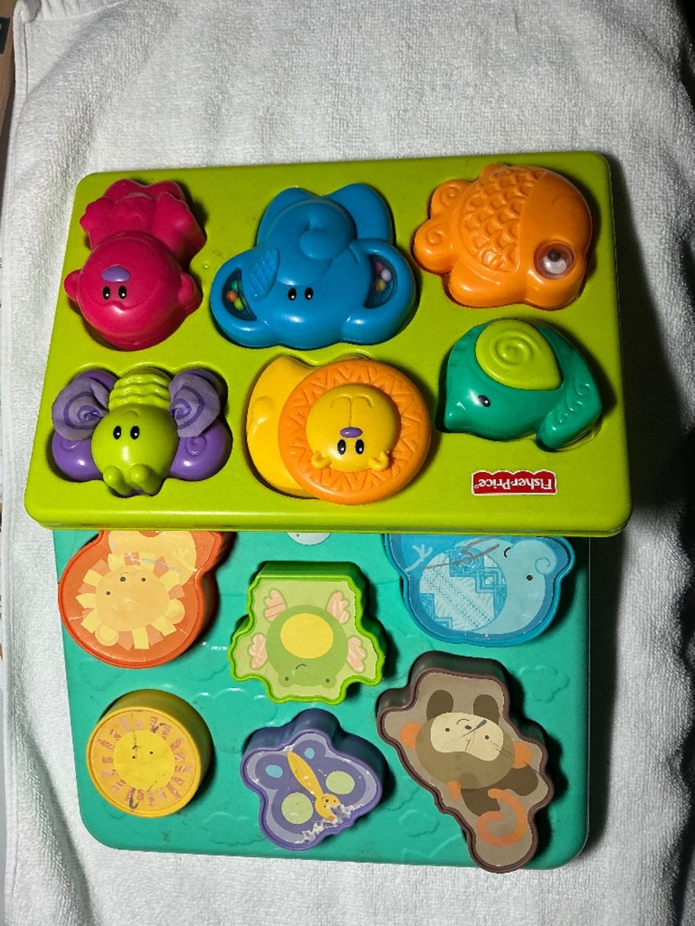 Fisher Price Baby Toy Lot Animal Puzzle Shape Sorter Learning Toys